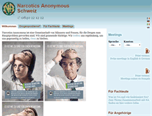 Tablet Screenshot of narcotics-anonymous.ch